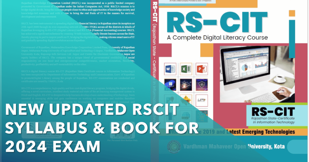 New Updated RSCIT Syllabus & Book for 2024 Exam