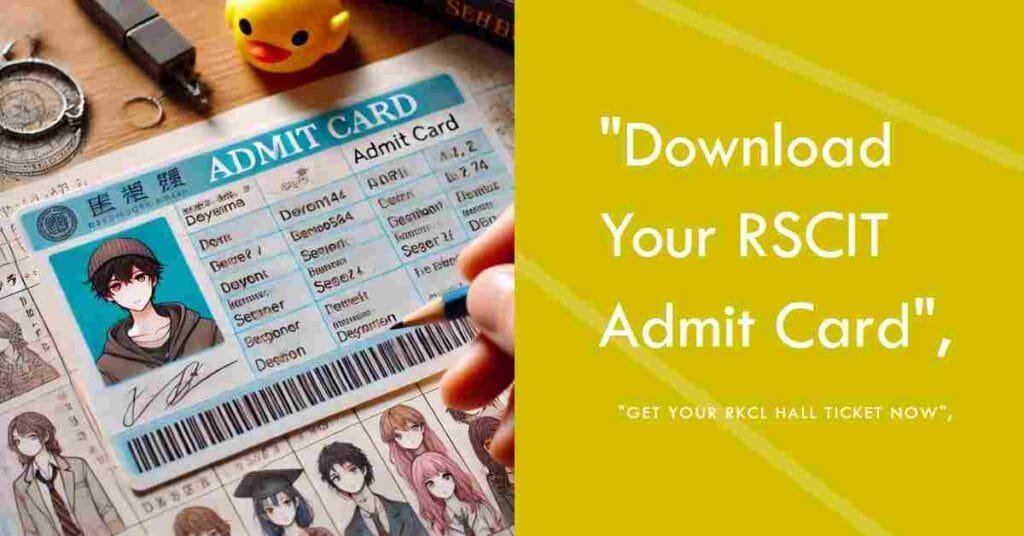 RSCIT Admit Card 2024 जारी - RKCL Hall Ticket डाउनलोड करें