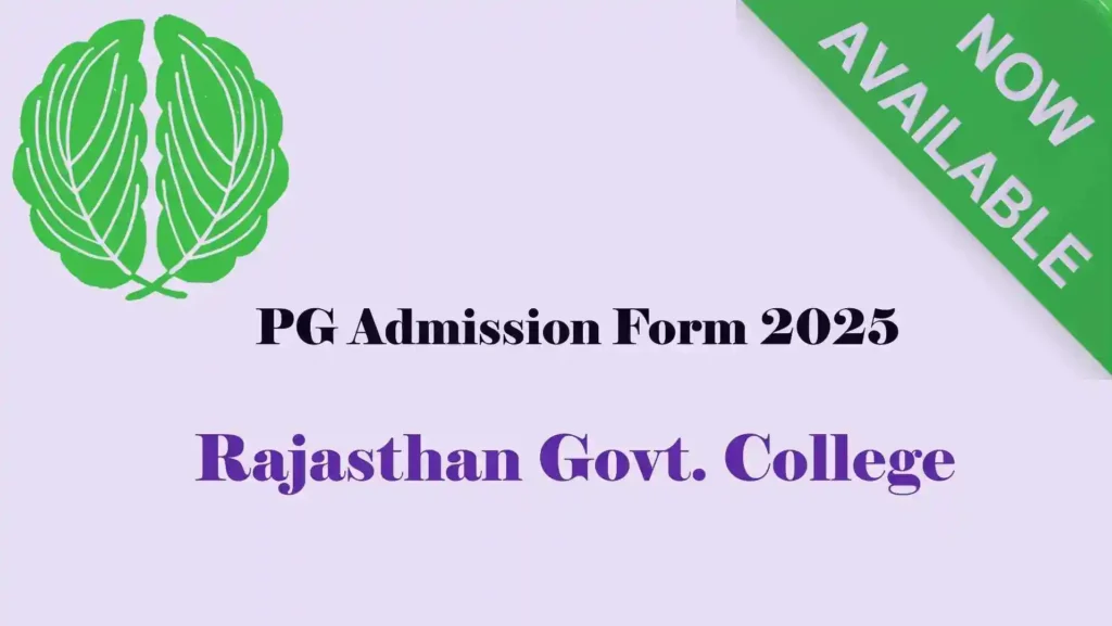 Rajasthan PG Govt College Admission Form 2025 PG Admission Form 2025 Rajasthan Apply Online Rajasthan Government College PG Admission 2025 Last Date MA MSc MCom Admission Form 2025 Rajasthan Govt Colleges Rajasthan PG Admission 2025 Official Form Link PG College Admission Form 2025 Rajasthan Govt Rajasthan DCE PG Admission Form 2025 Online Govt College PG Admission Form 2025 Rajasthan