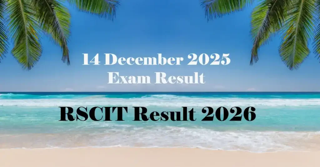 RSCIT RESULT 2026 Out VMOU 14 December phase 1 exam result