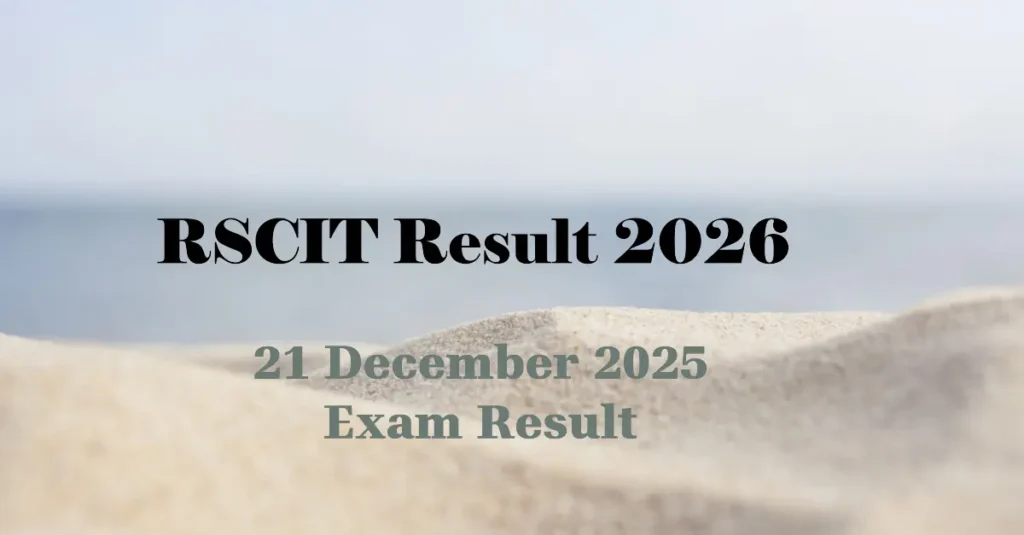 RSCIT RESULT 2026 Out VMOU 21 December phase 2 exam result