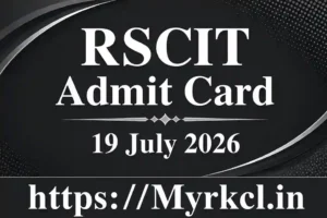 RSCIT Admit Card 2026 for VMOU Exam on 19 July 2026