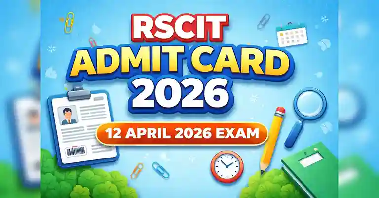 RSCIT Admit Card 2026 for VMOU Exam on 12 April 2026